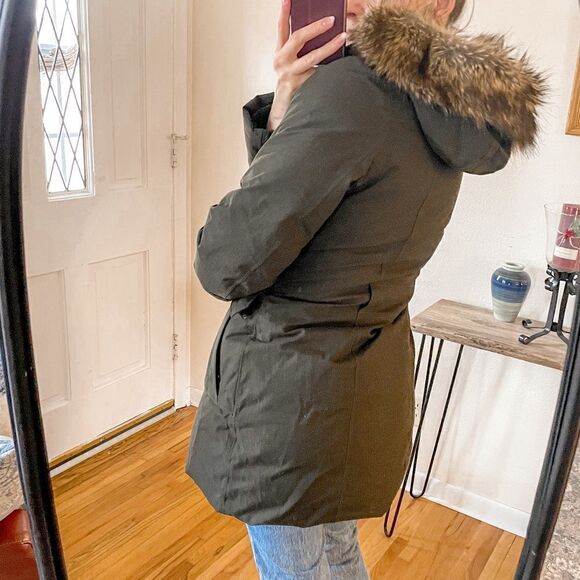 The North Face Parka Jacket Coat Dark Green S - Picture 4 of 13